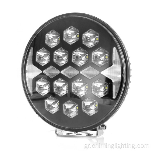 Chimin 8.5 &quot;10-30V στρογγυλό LED LED Φως υπερβολικά θερμαινόμενο προστατευμένο IP67 Υψηλής ισχύος LED LED LIGHT με μάτια αγγέλου